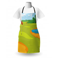 Flags Grass Land Apron