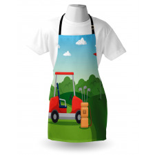 Club Car and Flag Apron