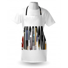 City Skyline in Lettering Apron