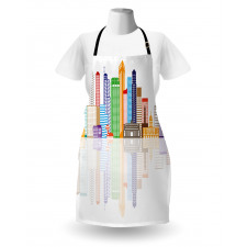 Panoramic Famous Landmark Apron