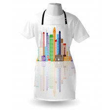 Panoramic Famous Landmark Apron