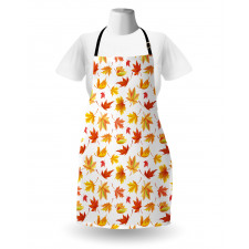 Fallen Maple Leaves Pattern Apron