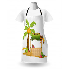 Tropical Concept Tiki Bar Fun Apron