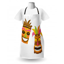 Exotic Colorful Hawaii Masks Apron