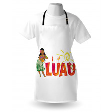 Hula Dancer with a Ukulele Apron