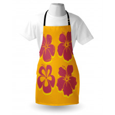 Hibiscus Flower Silhouettes Apron