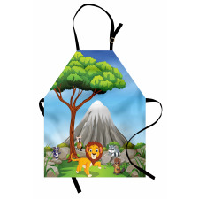 Animals Volcano Apron