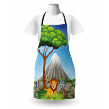 Animals Volcano Apron