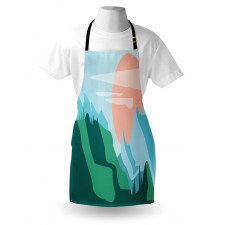 Pastel Art Landscape Apron