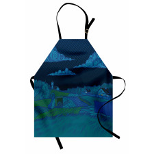 Night Countryside Art Apron