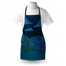 Night Countryside Art Apron