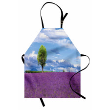 Lavender Field Tree Apron