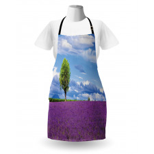 Lavender Field Tree Apron