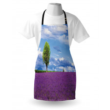 Lavender Field Tree Apron