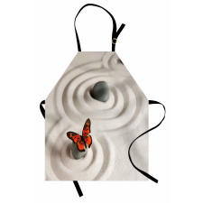 Kelebek ve Yusufçuk Mutfak Önlüğü Turuncu Desenli