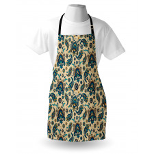 Vintage Colorful Floral Apron