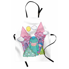 Little Girl Monster Castle Apron