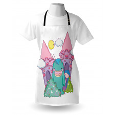 Little Girl Monster Castle Apron