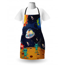 Children Space Travel Galaxy Apron