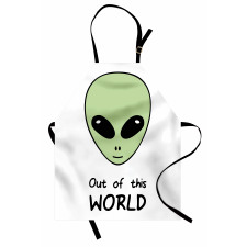 Out of This World UFO Being Apron