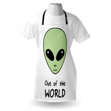 Out of This World UFO Being Apron