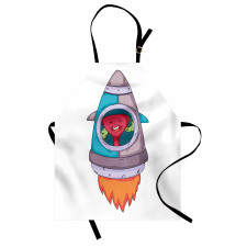 Creature in a Space Rocket Apron