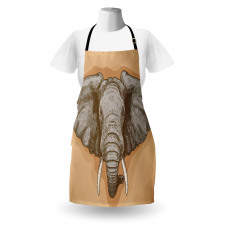 Wild Retro Elephants Apron