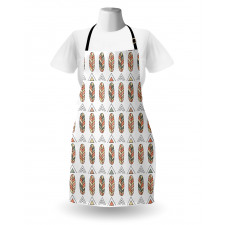 Basic Hand Drawn Leaves Art Apron