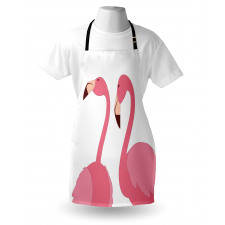 Exotic Pink Birds Animals Apron