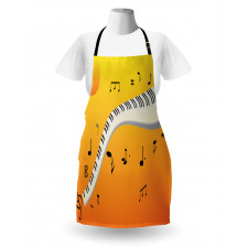 Joyous Sunset Piano Keys Apron