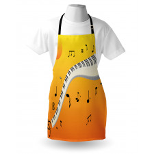 Joyous Sunset Piano Keys Apron