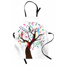 Tree with Colorful Items Apron