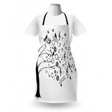 Flowing Motifs Birds Apron