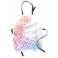 Hand Drawn Swirls Stars Apron