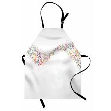 Colorful Wave Banner Apron