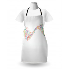 Colorful Wave Banner Apron