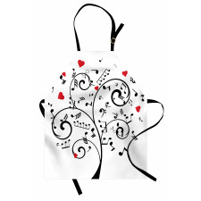 Romantic Tree and Hearts Apron