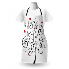 Romantic Tree and Hearts Apron