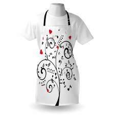 Romantic Tree and Hearts Apron