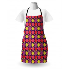 Colorful Fresh Cartoon Fruit Apron