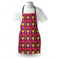 Colorful Fresh Cartoon Fruit Apron