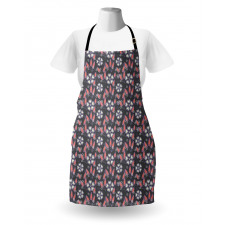 Floral Themed Shapes Art Apron