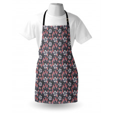 Floral Themed Shapes Art Apron