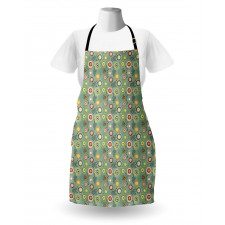 Abstract Hearts and Dots Apron