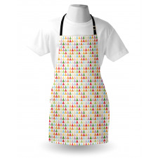 Repeated Colorful Shapes Apron