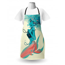 Gothic Mermaid Portrait Apron