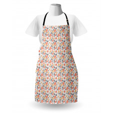 Pastel Spring Flowers Art Apron