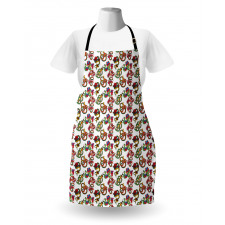 Flowers and Snakes Ornaments Apron