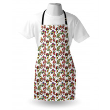 Flowers and Snakes Ornaments Apron