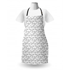 Long Fairytale Creature Art Apron